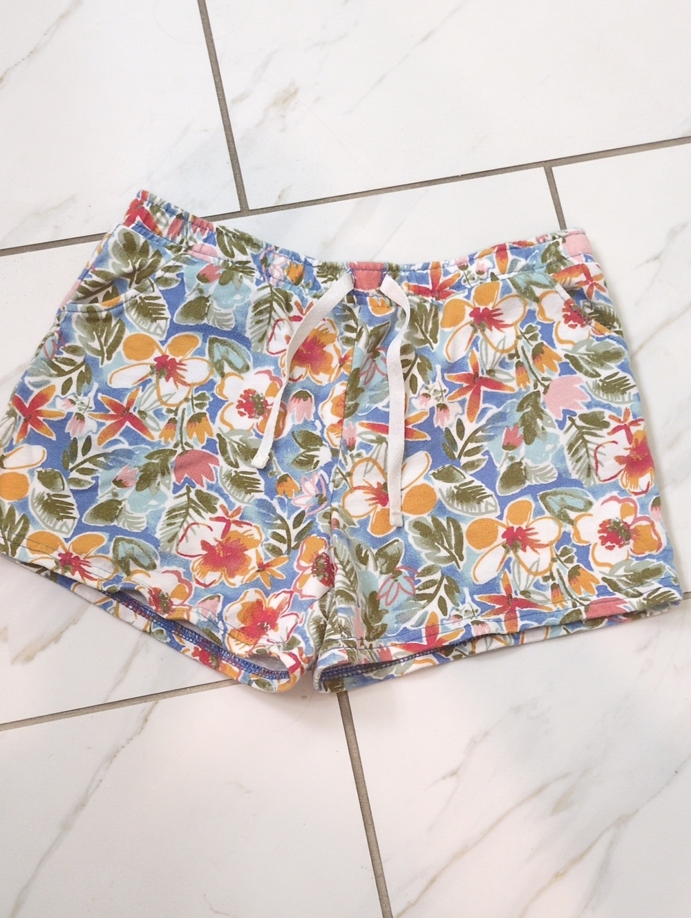 NWOT- Carter's Floral Drawstring Athletic Shorts